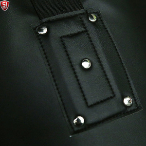 Sac de frappe lourd en cuir SUMROOS avec double sangle, hauteur réglable, base en caoutchouc, rempli de sable 25KG pour entraînement de boxe - Product Image 5