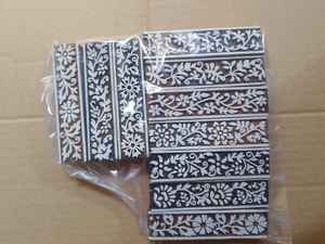 Bloques de Madera Artesanales para Impresión Textil, Grabado Floral Tallado a Mano, Sello de Madera de Teca, Herramienta de Artesanía para Impresión DIY al por Mayor - Product Image 4