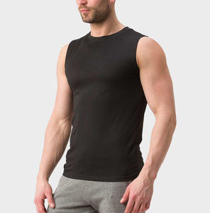 Customized Men's Wear Slim Fit Body Building Vests Lightweight Quick Dry Men's Sleeveless <b>Tank</b> <b>Tops</b> At Wholesale Prices - Product Image 3