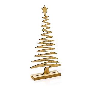 Black Metal <b>Spiral</b> Christmas <b>Tree</b> with Star Topper Standing Iron Holiday Centerpiece Decoration - Product Image 3