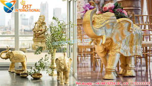 Décoration Divine Ganesha pour Fêtes de Pendaison de Crémaillère, Décoration de Scène pour Cérémonies Hindoues Traditionnelles, Décoration de Mariage Style Temple, Meilleures Ventes USA - Product Image 5