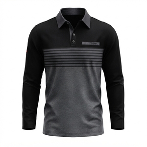 Nouveau T-shirt de golf pour homme de haute qualité avec broderie personnalisée, respirant, à poche, manches courtes, tricoté, décontracté pour homme - Product Image 4