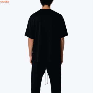 T-shirt surdimensionné en coton épais 200 GSM pour homme, coupe décontractée, respirant, personnalisation de marque, fabricant en gros - Product Image 6