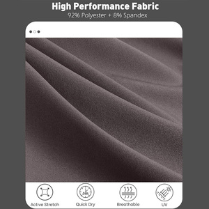 Shorts de golf pour hommes, vêtements de sport personnalisés OEM, vêtements de performance athlétique, 100% coton, anti-UV, logo sur le devant, fabricant exportateur du Pakistan - Product Image 6