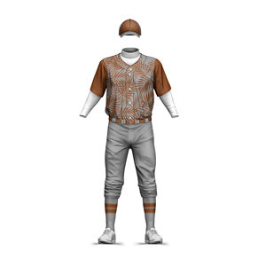 Uniformes de Béisbol Sublimados al Por Mayor, Uniformes Deportivos de Manga Corta para Hombre de Alta Calidad, Conjuntos de Uniformes de Béisbol Transpirables - Product Image 5