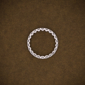 Anillo de Diamantes Cultivados en Laboratorio con Corte Brillante Redondo Certificado, Banda Completa de Eternidad, Diamantes Cultivados en Laboratorio, Certificado VVS2, Joyería de Oro de 18K - Product Image 5