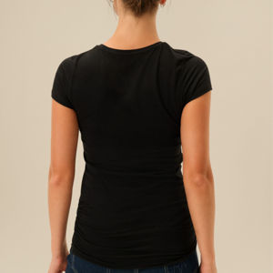 Camiseta de Bambú Personalizada para Mujer, Ropa Ecológica, Fabricante de Ropa de Marca Privada - Product Image 4