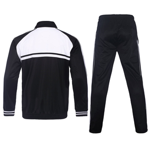 Men's 2-Piece Athletic Tracksuit Set Stand Collar Full-Zip Jacket Stripe Jogger <b>Pants</b> Sportswear OEM Wholesale Multi-Color - Product Image 6