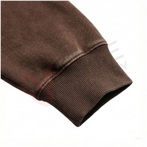 Conjunto Deportivo Marrón para Hombre, Manga Larga, con Capucha y Cordón Ajustable, Color Sólido, Corte Regular, para Otoño, 100% Algodón Transpirable - Product Image 6