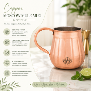 Taza Moscow Mule de cobre de la mejor calidad con asa de cobre para beber, regalar, uso en bares, hoteles y restaurantes, 16 oz, premium - Product Image 4
