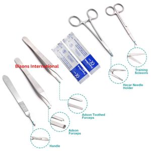 Wholesale Manual <b>Suture</b> Training <b>Kit</b> for Medical Students Complete Surgical Practice Instruments Set - Product Image 1