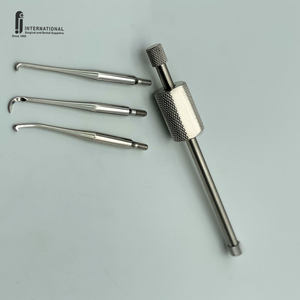 Extracteur de couronnes dentaires manuel en acier inoxydable allemand de haute qualité, 3 embouts, poignée ergonomique, pour la restauration, certifié CE - Product Image 6