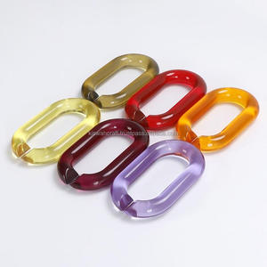 Vibrant Polyresin Chain Link Wall Art Sculpture Acrylic Interlocking <b>Ring</b> Decoration For Commercial Hotel Lobby Accessories - Product Image 4