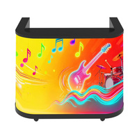 Pantalla LED Flexible P2 para Interiores, Pantalla Curva Personalizada para Mostrador de Recepción, Bar, Cabina de DJ y Centro Comercial