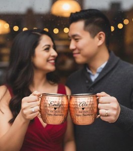 Pure Copper Handmade Mug Stylish Beverage Cup for Healthy Drinking Water Coffee Tea and Juice Daily - Product Image 5