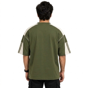 T-shirts surdimensionnés pour hommes en coton épais confortable, coupe ample et élégante, pour un usage quotidien et un style streetwear haut de gamme. - Product Image 5