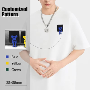 Parches Termoadhesivos de PVC con Logotipo Personalizado, Diseño 3D en Relieve, Rectangulares, Impermeables, Estilo Caricatura, para Ropa y Gorras - Product Image 6