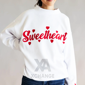 Sudadera Blanca con Cuello Alto para Mujer, Corte Regular, Color Sólido, Tejido de Algodón, Manga Larga, Estilo Casual para Otoño - Product Image 3