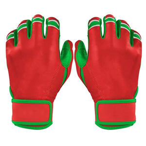 <b>Red</b> Green Polyester/Cotton Batting <b>Glove</b> Ambidextrous Pull on Closure Breathable Durable Training Unisex Adult XXL/XL - Product Image 6