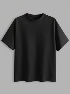 Men's Short Sleeve T-Shirt Set 100% Cotton Breathable Skin-Friendly Regular Fit Loose Neck - Product Image 5