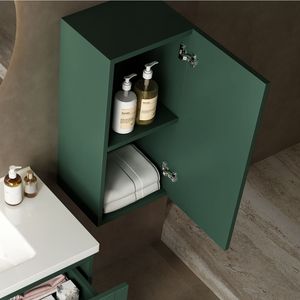 JOVI Mobile Bagno Sospeso da Parete Verde da 14 Pollici con Anta e Ripiano, Complementare per Mobili Bagno JODI - Product Image 2