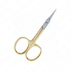 Ciseaux à cuticules professionnels de haute qualité, en acier inoxydable, avec manche doré, pour manucure et soins des ongles, vente en gros - Product Image 4