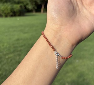 Wholesale Brown Sunstone Gemstone <b>Bead</b> <b>Bracelet</b> 925 Sterling Silver Adjustable Handmade Trendy Wedding & Party Gift Fine Jewelry - Product Image 5