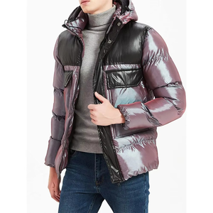 Abrigos acolchados personalizados de alta calidad para hombre, chaqueta acolchada de burbujas, abrigo de poliéster, chaqueta acolchada cálida de invierno para hombre con tela de alta calidad - Product Image 2