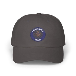 Gorra de Béisbol Bordada Ajustable con Diseño de Hombre Viajero de la Logia Azul de Maestro Masón, Venta al Por Mayor - Product Image 4