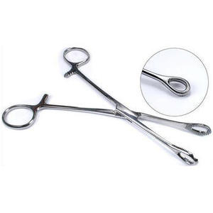 Pinzas de sujeción de esponja German Forester, herramientas de perforación corporal con ranuras, pinzas de perforación, pinzas para esponja, modelo DC-S-9, certificado CE - Product Image 1