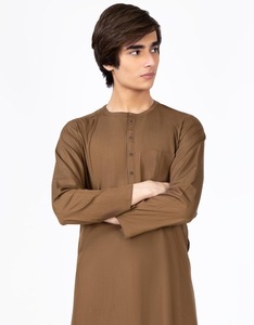 <b>Men</b> Juba Traditional Modest Muslim Robe Islamic Long Clothing Comfortable Loose Fit Breathable Fabric - Product Image 4