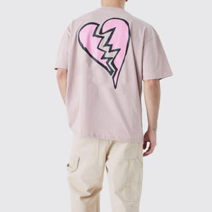 T-shirts à col haut imprimés graphiques respirants grande taille pour hommes T-shirts imprimés graphiques pour hommes - Product Image 3