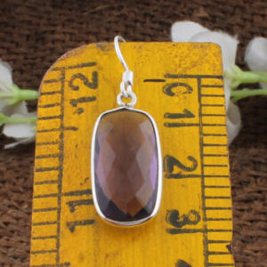 Pendientes de Cuarzo Amatista, Plata de Ley 925, Joyería Fina Hecha a Mano para Mujer, Regalo de Aniversario, Venta al por Mayor - Product Image 3