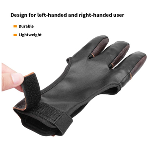 Archery Shooting Gloves Three Finger Archery Gloves Bowhunter Gloves Professional Archery Accessories Finger Guard Gloves - Product Image 4
