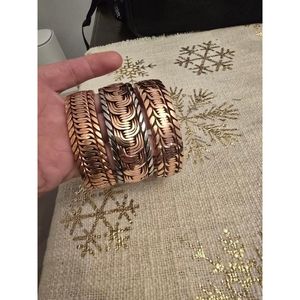 Mancuernillas y Brazaletes de Latón y Cobre Antiguos con Cristales de Primera Calidad, Accesorios de Moda para Regalo - Product Image 2