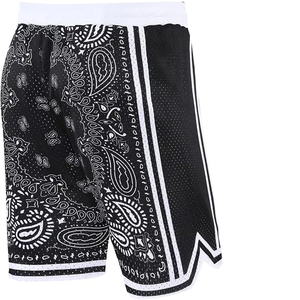 Shorts de sport en maille épaisse pour hommes, personnalisés, avec impression intégrale par sublimation, motif basketball, pour adultes, vente en gros OEM/ODM 2026 - Product Image 4