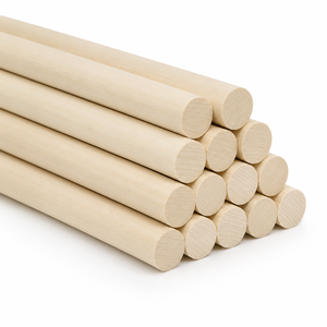 Tiges en bois massif, directement de l'usine, pour accessoires de meubles, maquettes architecturales, projets DIY et applications industrielles - Product Image 1