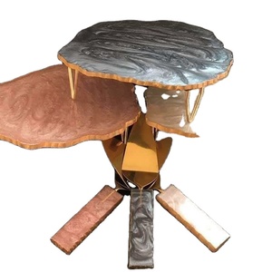 Exhibidor de Pasteles Redondo Hecho a Mano para Bodas, Hoteles y Espacios Festivos, Soporte Decorativo de Resina y Epoxi para Repostería - Product Image 1