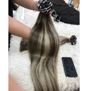 Vente chaude cheveux de trame raides naturels, cheveux de couleur piano, grand stock de cheveux vierges de qualité supérieure 100% cheveux vierges - Product Image 3