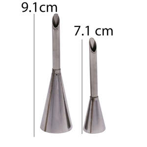 Embout de décoration pour cupcakes, lot de 2, embout de pâtisserie en acier inoxydable, outils de pâtisserie réutilisables et durables - Product Image 3