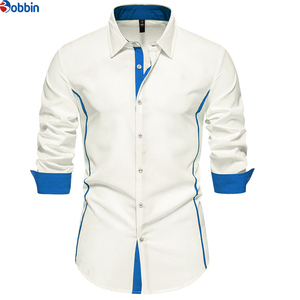 Camisa Casual Premium de Alta Calidad, Diseño Casual, Manga Larga, 100% Algodón, Estampado Multicolor, para Hombre, Cómoda y Transpirable - Product Image 5