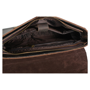 Maletín de Cuero Genuino de Gran Capacidad para Hombre, con Cierre de Cremallera, para Viajes y Portátil - Product Image 5