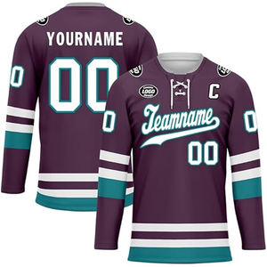 OEM Custom Ice Hockey Team Jersey 100% Polyester Sublimation Printed Pakistan Supplier Wholesale Export USA Buyers Bulk - Product Image 1