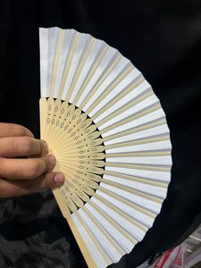 Customized Rustic Sandalwood Indian Hand Folding Fans for Indoor Use for Summer Wedding Bridal Showers Beach Weddings Home <b>Decor</b> - Product Image 2