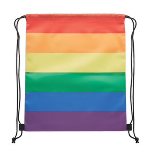 Zaino con coulisse arcobaleno RPET - Product Image 2