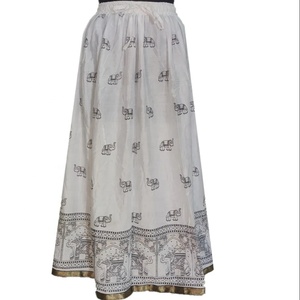 Simple Beautiful Design Rayon Animal Print A-Line <b>Chiffon</b> <b>Skirts</b> Natural Waist Eco-Friendly Breathable Casual Wear for Women - Product Image 1
