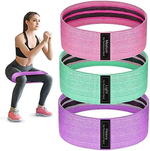 Bandes de résistance en latex personnalisées pour l'entraînement des fesses, des jambes, des hanches et des cuisses des femmes - Écologiques, antidérapantes, résistance lourde/légère/moyenne - Product Image 1