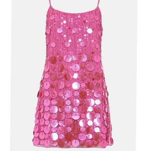 High Quality Purple Sequin Sun Moon Celestial Mini Dress Sleeveless Party Wear Apparel Bead Fashion Professional Trade Partner - Product Image 6