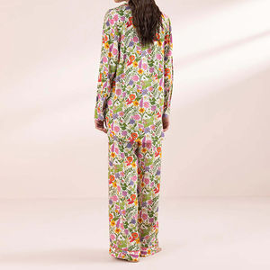 Conjuntos de Pijamas Térmicos para Mujer, Personalizados con Logotipo en la Parte Delantera, Vestido de Noche de 2 Piezas, Corte Cómodo y Relajado - Product Image 2