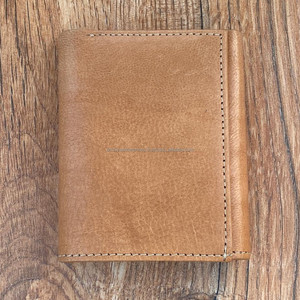 Cartera de estilo clásico RFID, carteras de cuero genuino de grano completo para hombre, monedero corto para hombre, tarjetero, cartera para hombre, moda de alta calidad - Product Image 2